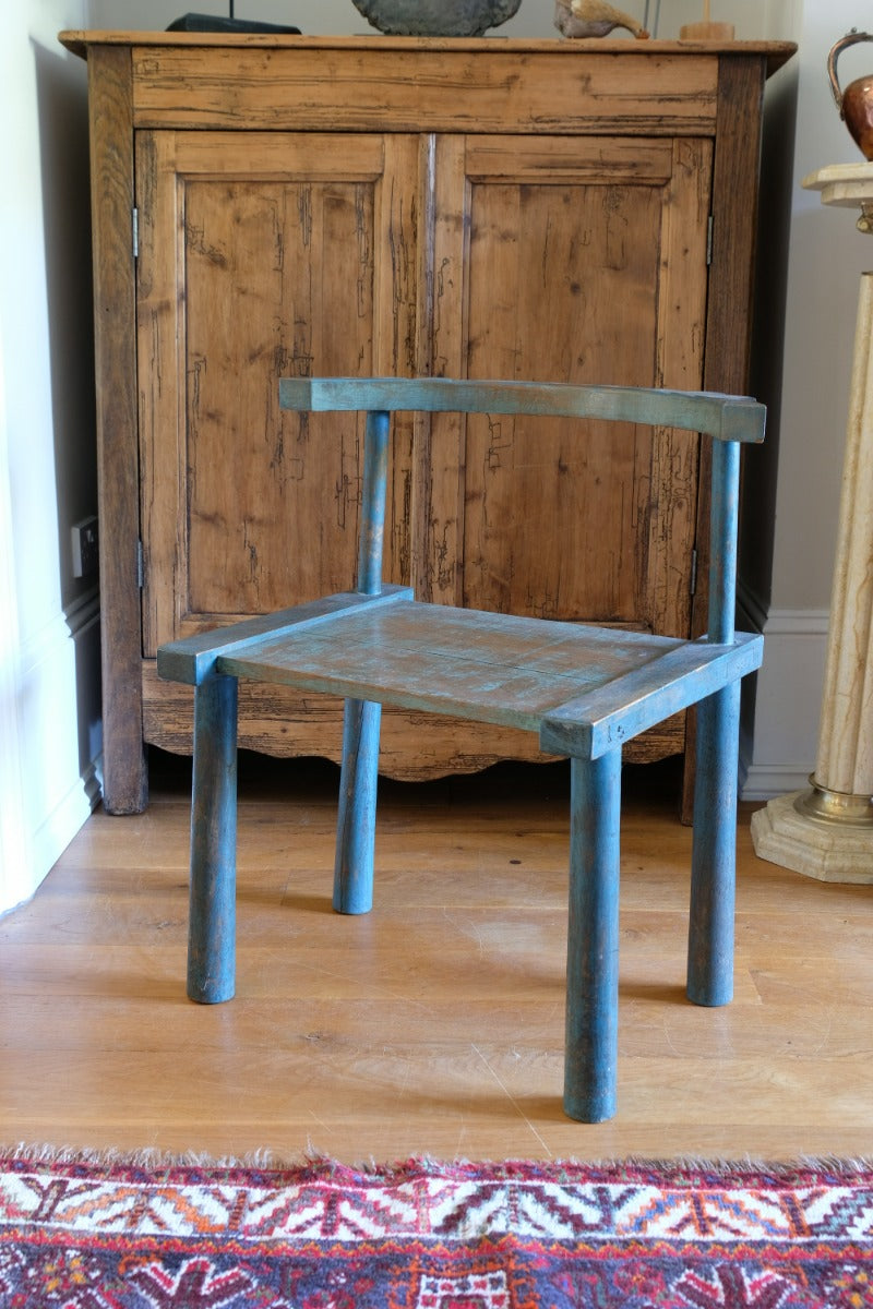 Provincial Chinese Painted Bow Back Chair