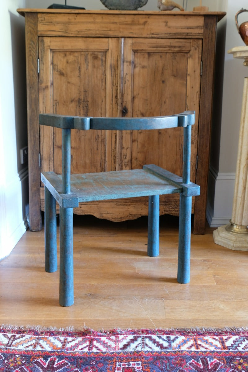 Provincial Chinese Painted Bow Back Chair