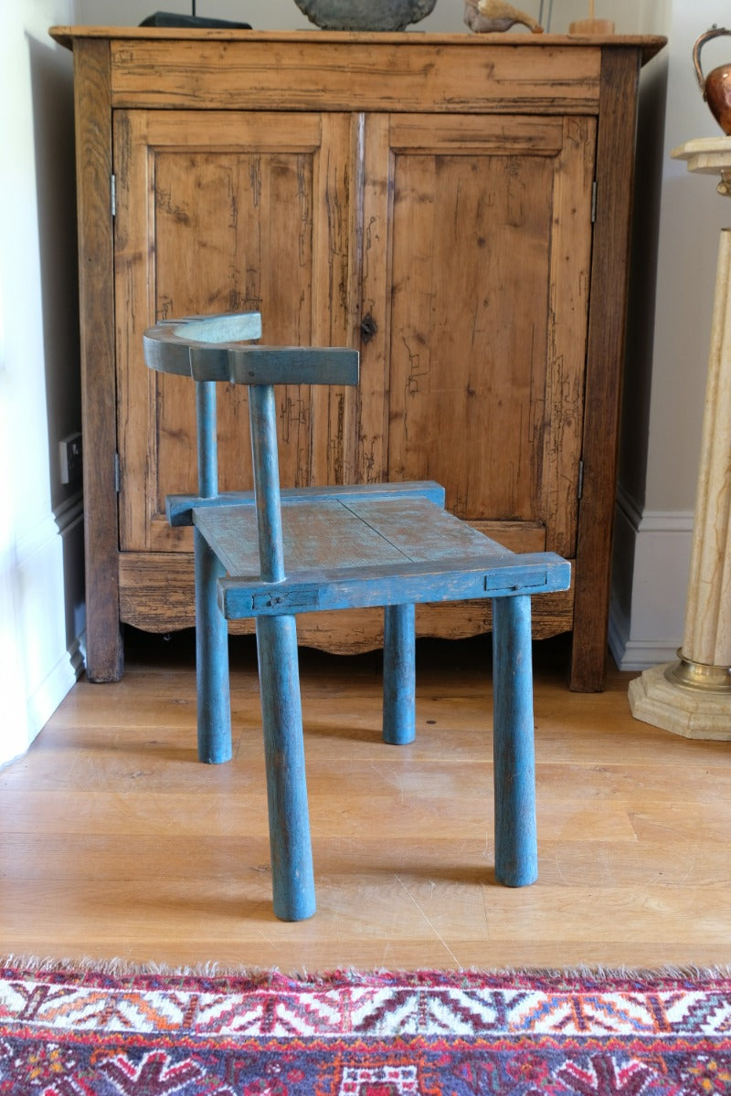 Provincial Chinese Painted Bow Back Chair