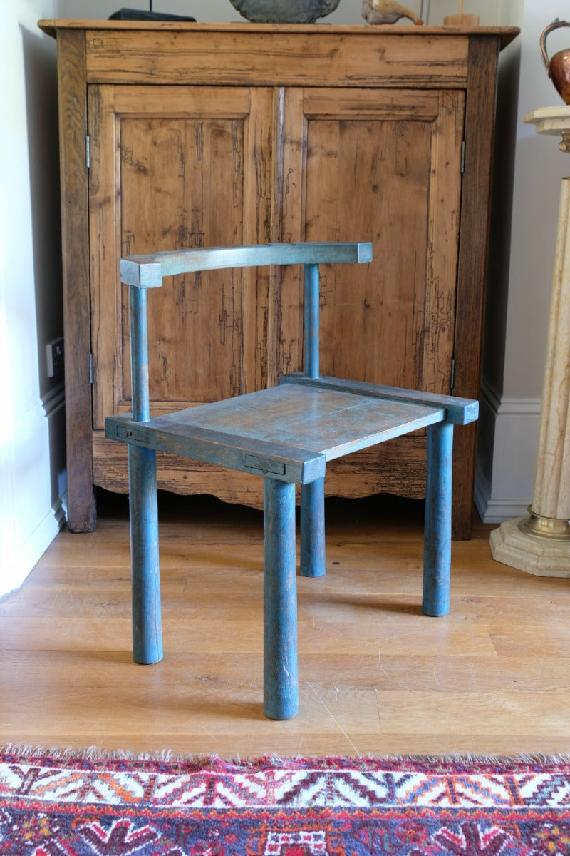 Provincial Chinese Painted Bow Back Chair