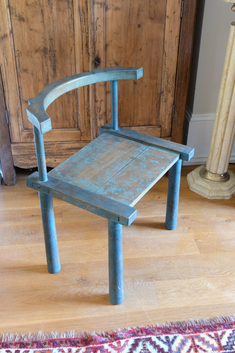 Provincial Chinese Painted Bow Back Chair