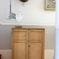 Early 19th Century English Pine Cupboard with Four Panel Doors
