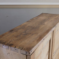 Top view - Early 19th Century English Pine Cupboard with Four Panel Doors