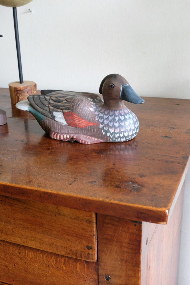 Hand Painted Vintage Folk Art Decoy Duck 1001809