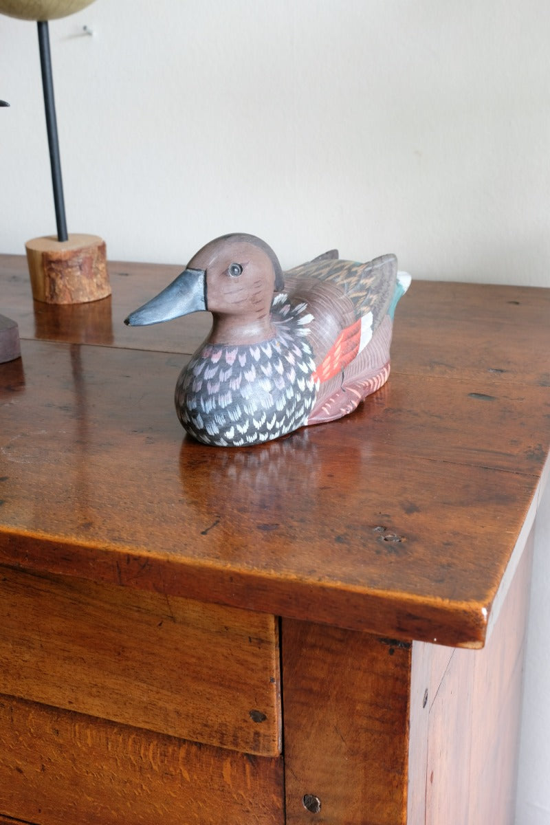 Hand Painted Vintage Folk Art Decoy Duck 1001809