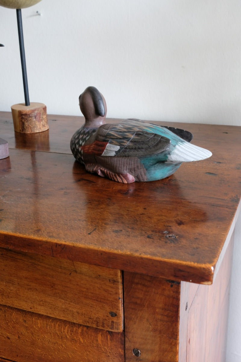 Hand Painted Vintage Folk Art Decoy Duck 1001809