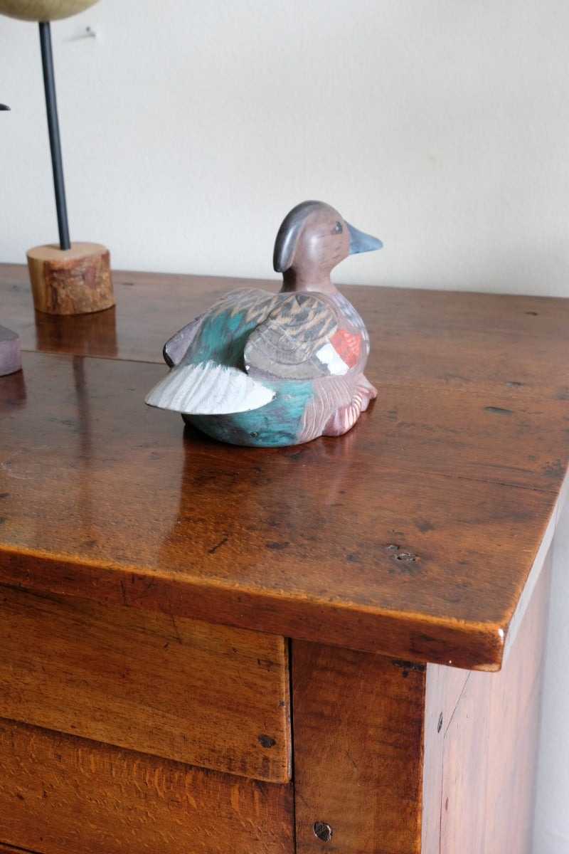 Hand Painted Vintage Folk Art Decoy Duck 1001809