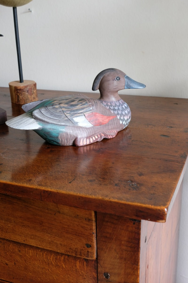 Hand Painted Vintage Folk Art Decoy Duck 1001809