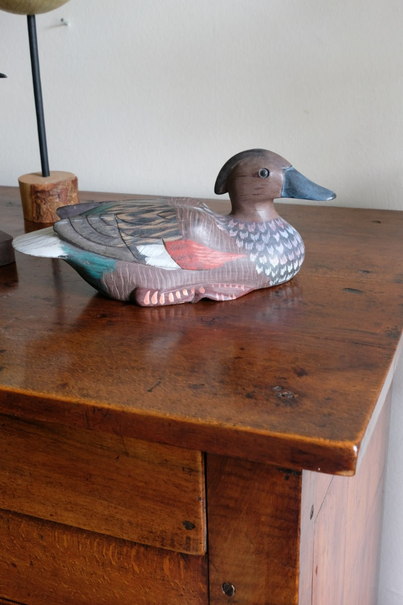 Hand Painted Vintage Folk Art Decoy Duck 1001809