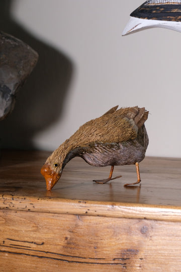 Hand Carved And Decorated Bird Using Straw 1001863