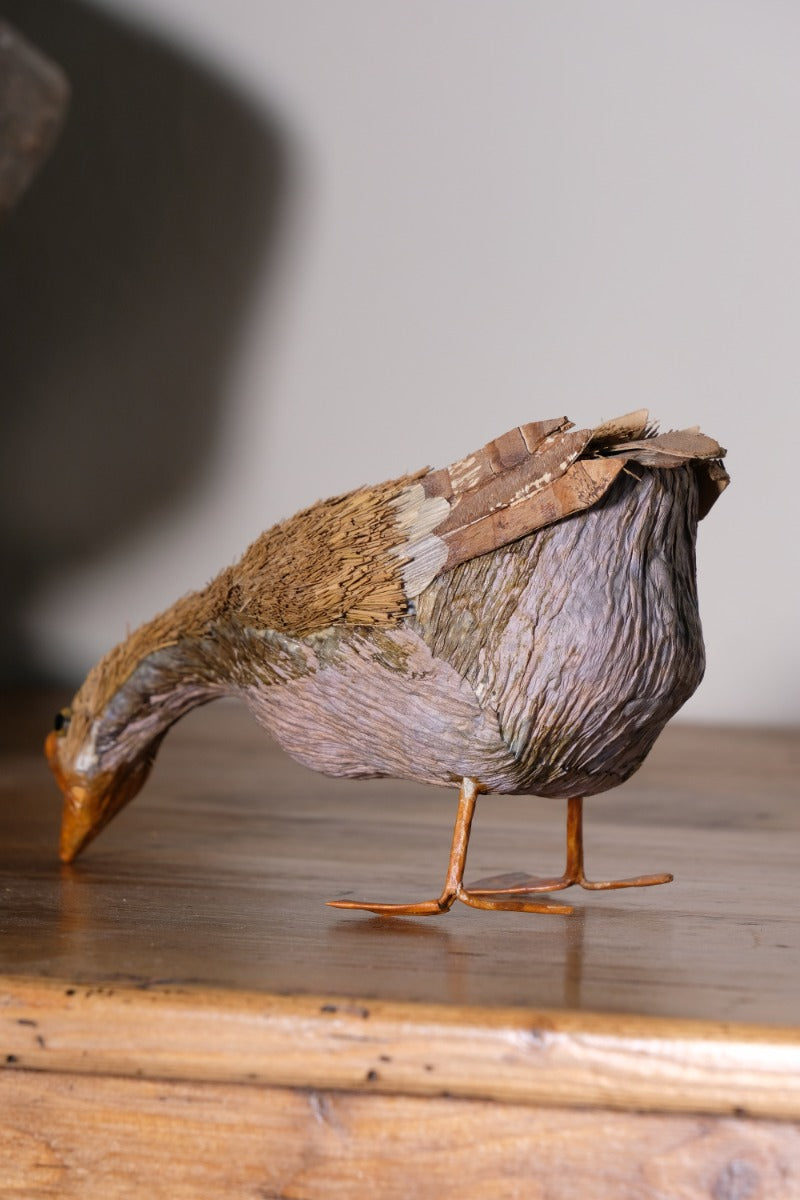 Hand Carved And Decorated Bird Using Straw 1001863