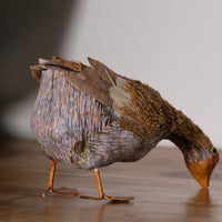 Hand Carved And Decorated Bird Using Straw 1001863