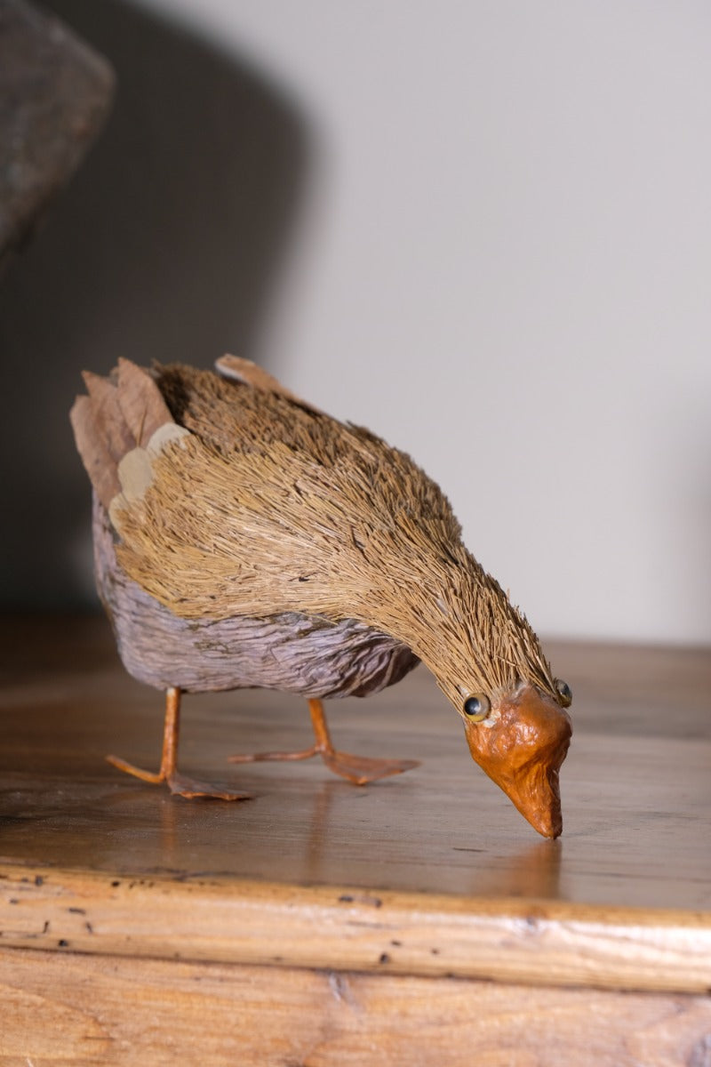 Hand Carved And Decorated Bird Using Straw 1001863