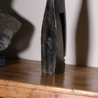 Green Stone Abstract Sculpture Signed By Artist