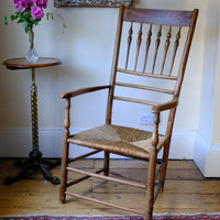 Stamped upright  on a Philip Clissett Spindle Back Armchair Herefordshire Circa 1890