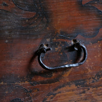 Hand Painted Folk Art Coffer Chest with A Floral Design