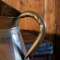 19th Century Large Oak & Brass Cider Jug Stick Stand