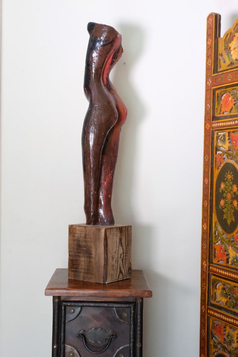 Terracotta Sculpture Of Female Form By Sophie Howard