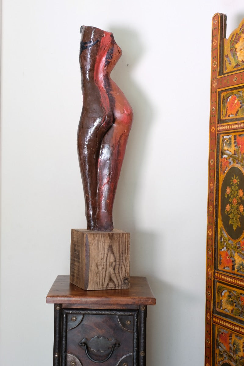 Terracotta Sculpture Of Female Form By Sophie Howard