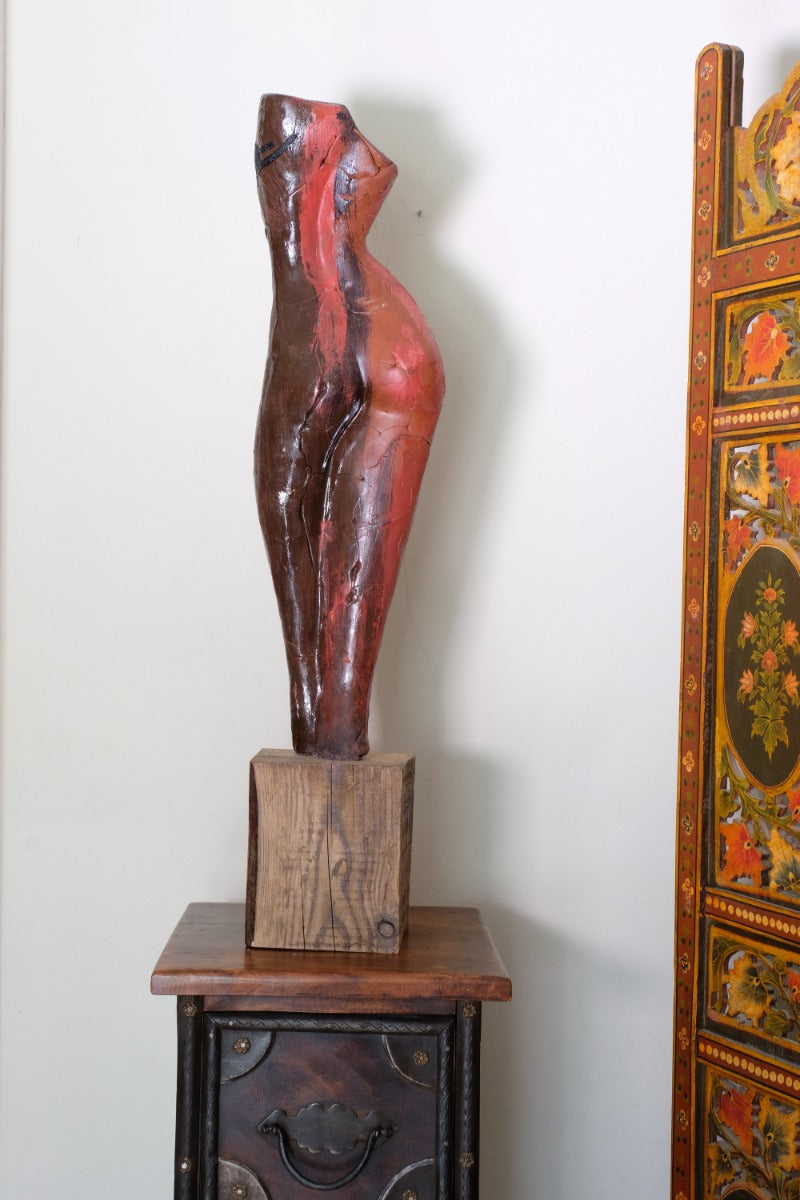 Terracotta Sculpture Of Female Form By Sophie Howard