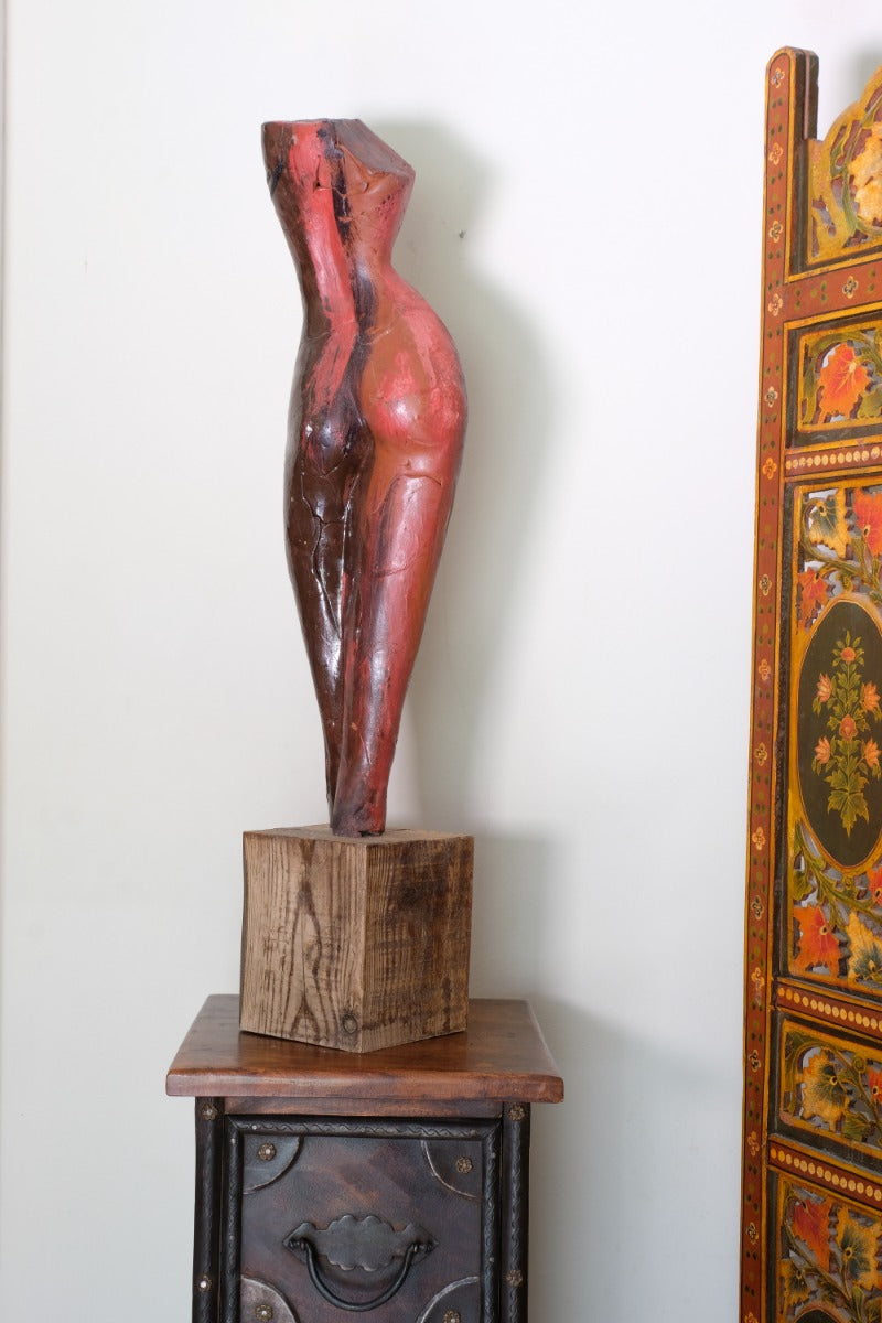 Terracotta Sculpture Of Female Form By Sophie Howard