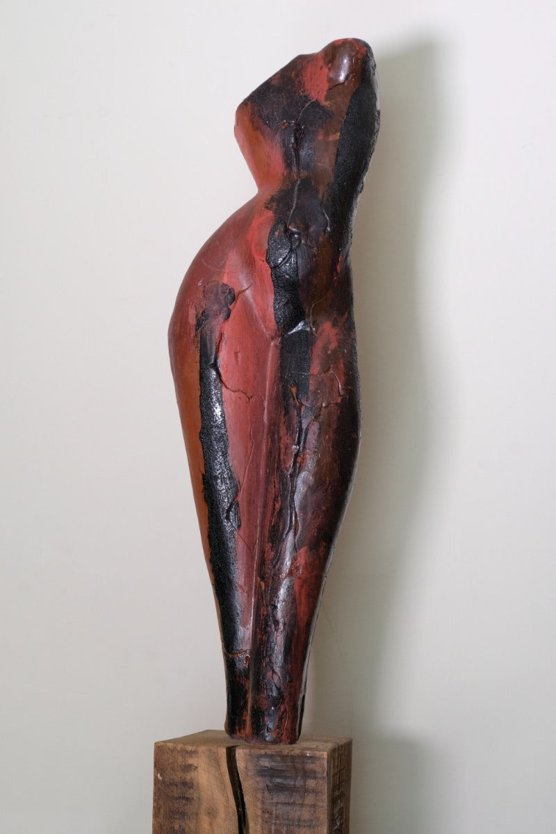 Terracotta Sculpture Of Female Form By Sophie Howard