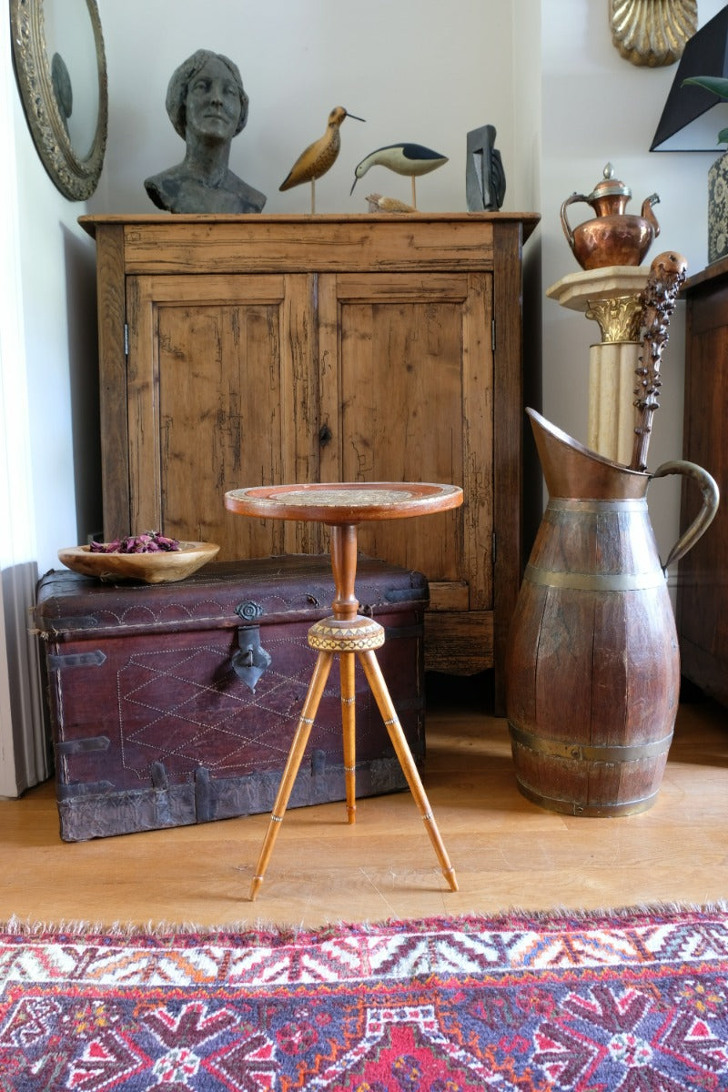 Islamic Style Inlaid Lace Makers Candle Table