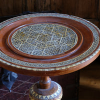 Islamic Style Inlaid Lace Makers Candle Table