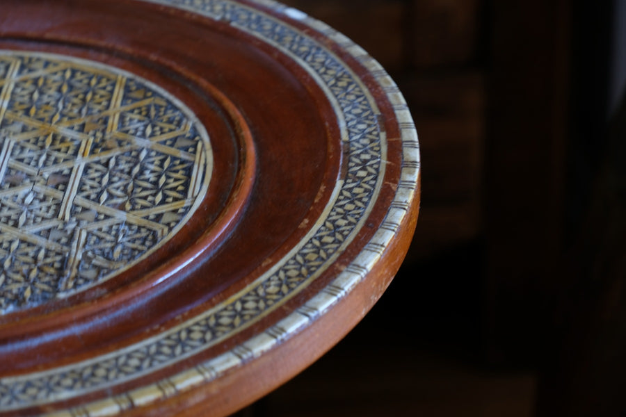 Islamic Style Inlaid Lace Makers Candle Table