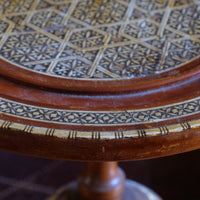 Islamic Style Inlaid Lace Makers Candle Table