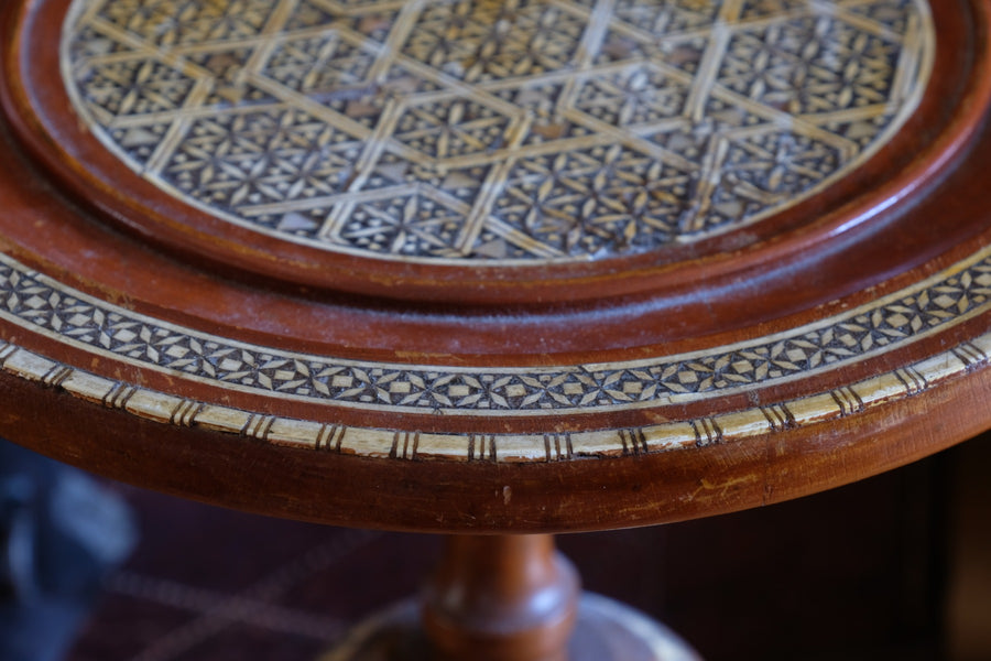 Islamic Style Inlaid Lace Makers Candle Table