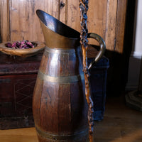 Folk art walking stick in a naturalist root wood form