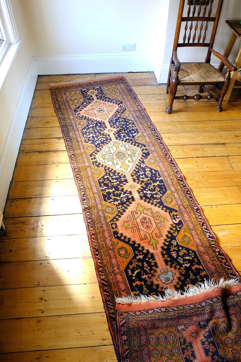 Different light on an Antique North-West Persian Village Hall Runner | Heriz District c.1930–1950
