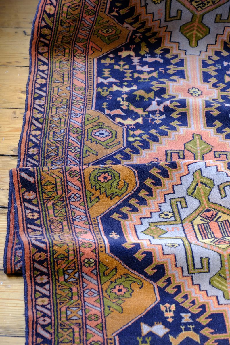 Original wrapped selvedge on an antique North-West Persian village runner