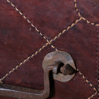 18th Century Leather & Iron Coaching Trunk