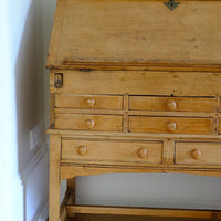 Half view - Early 19th Century Georgian Pine Fall-Front Writing Bureau Desk c.1820–1840