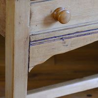 Close up front detail on the Early 19th Century Georgian Pine Fall-Front Writing Bureau Desk c.1820–1840