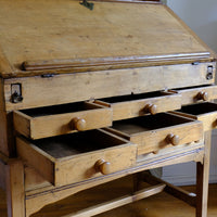 Early 19th Century Georgian Pine Fall-Front Writing Bureau Desk c.1820–1840