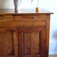 19th Century Sideboard Cupboard With Original Brass Ware