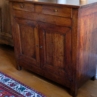 19th Century Sideboard Cupboard With Original Brass Ware