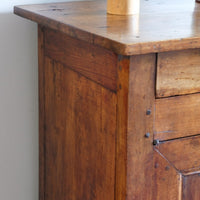 19th Century Sideboard Cupboard With Original Brass Ware