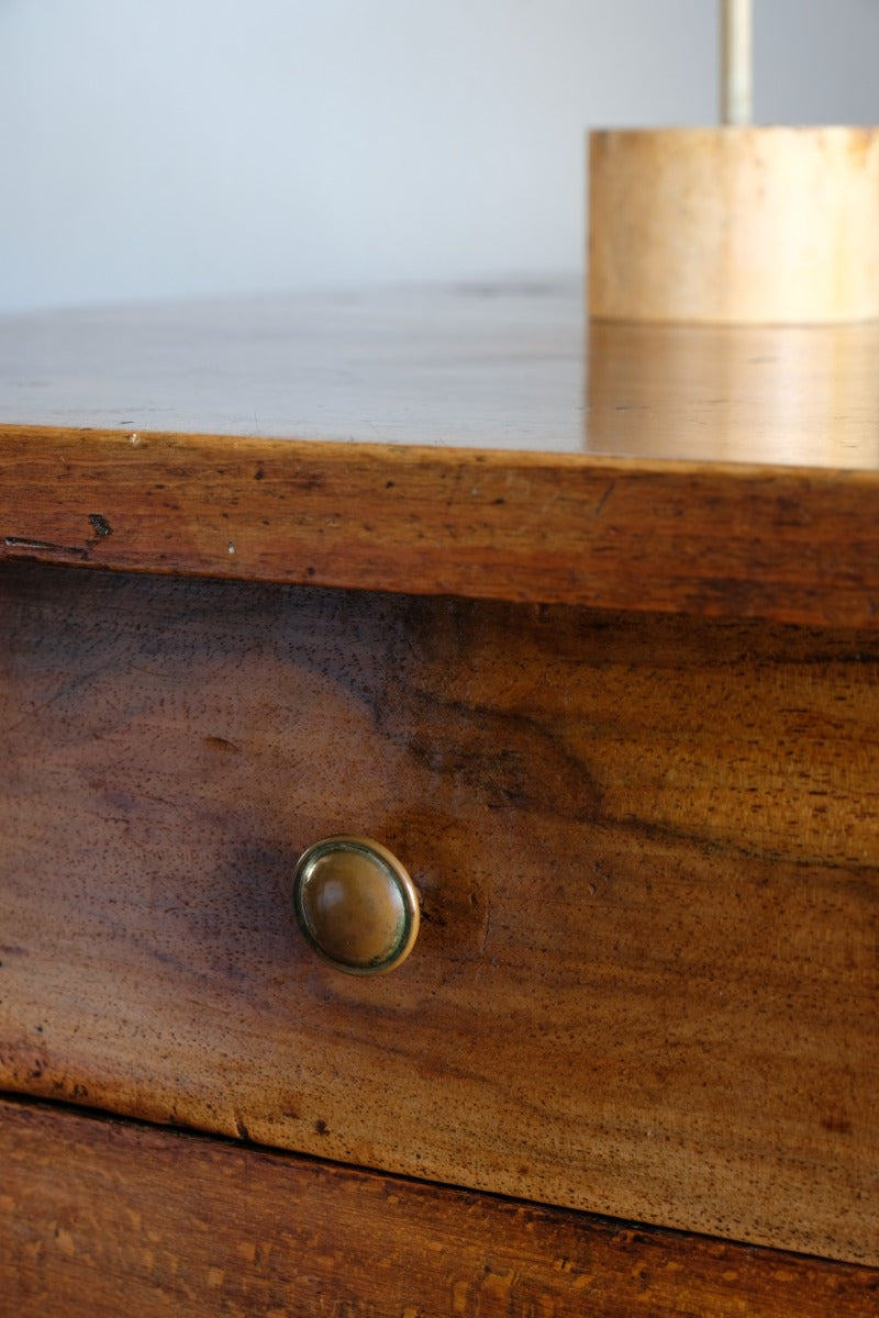 19th Century Sideboard Cupboard With Original Brass Ware