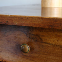 19th Century Sideboard Cupboard With Original Brass Ware