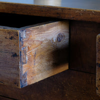 19th Century Sideboard Cupboard With Original Brass Ware