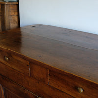 19th Century Sideboard Cupboard With Original Brass Ware