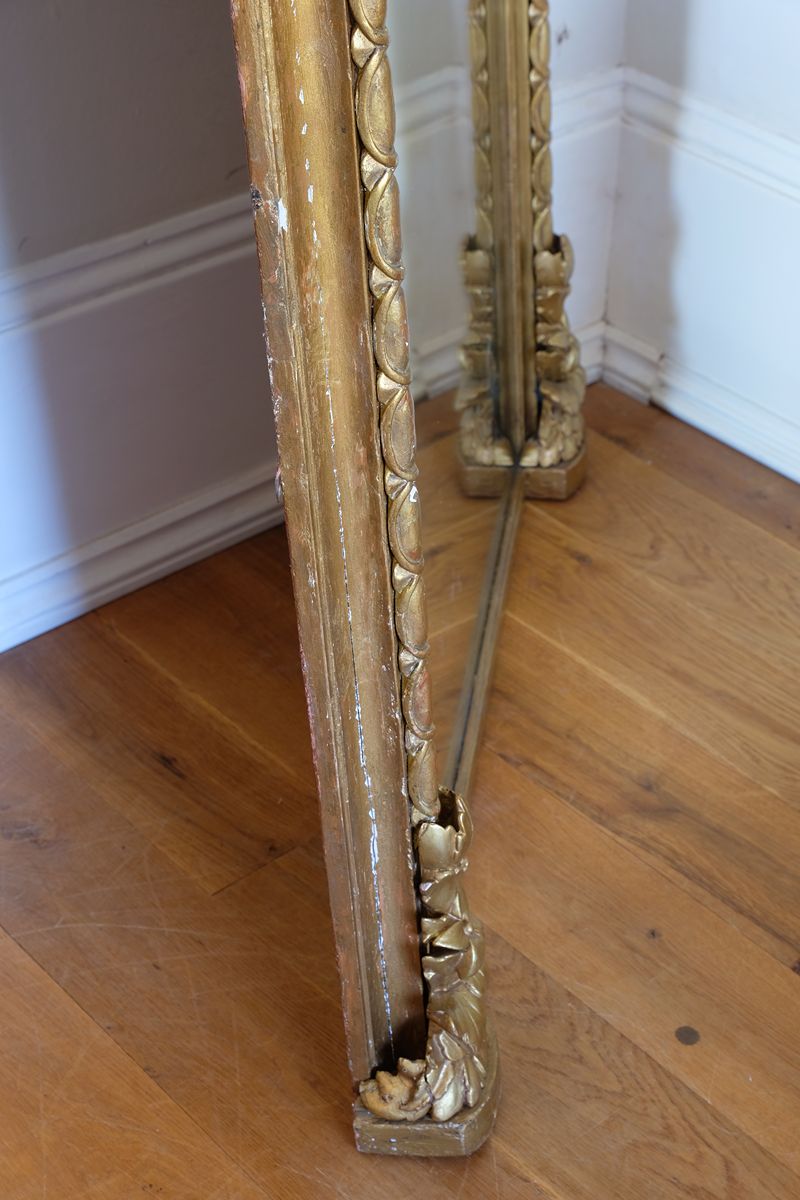 John Westley of Birmingham: A Rare Mid-19th Century Giltwood Pier & Overmantel Mirror