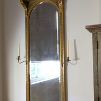 Edwardian Giltwood Girandole Pier Mirror