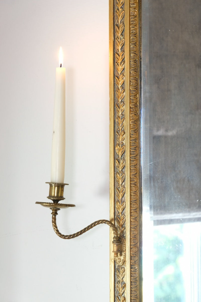 Edwardian Giltwood Girandole Pier Mirror