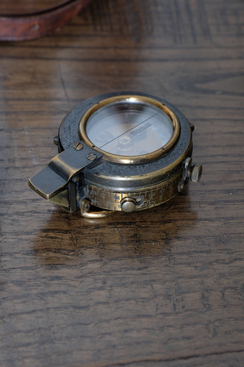 J. Pitkin & Co WW1 Military Compass With Leather Body Case
