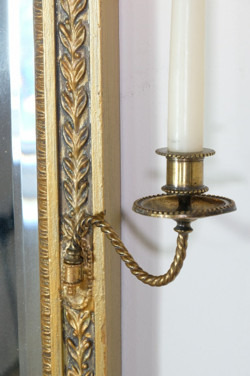 Edwardian Giltwood Girandole Pier Mirror